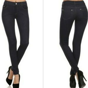 Skinny Jeggings Denim look Leggings Size M/L